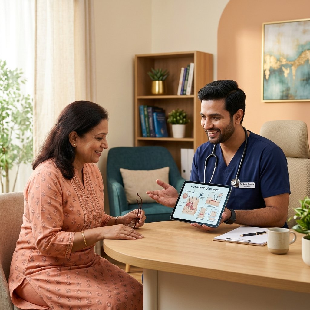 Laparoscopy keyhole surgery advantages video Dr Sanjay Pamare